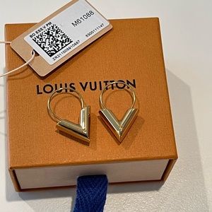 Louis Vuitton V Hoop Earrings
